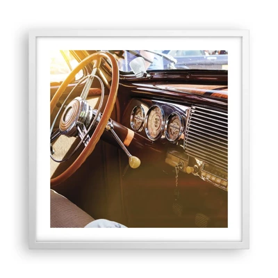 Poster in white frmae - Breath of Luxury form the Past - 50x50 cm