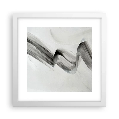 Poster in white frmae - Casually for Fun - 30x30 cm