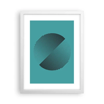 Poster in white frmae - Circle - Geometrical Variation - 30x40 cm