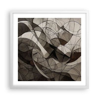 Poster in white frmae - Circulation of the Colours of the Earth - 50x50 cm
