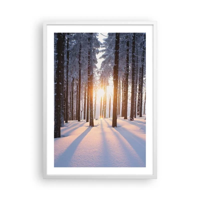 Poster in white frmae - Clearly Black on White - 50x70 cm