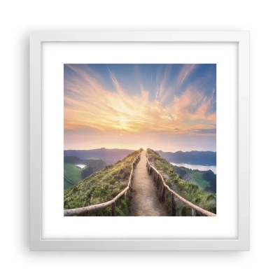 Poster in white frmae - Close to Heaven - 30x30 cm