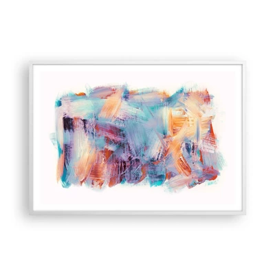 Poster in white frmae - Colourful Mess - 100x70 cm