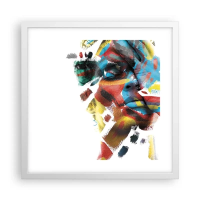 Poster in white frmae - Colourful Personality - 40x40 cm