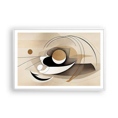 Poster in white frmae - Composition -the Heart of Things - 91x61 cm