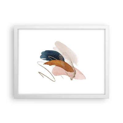 Poster in white frmae - Composition with Wings - 40x30 cm