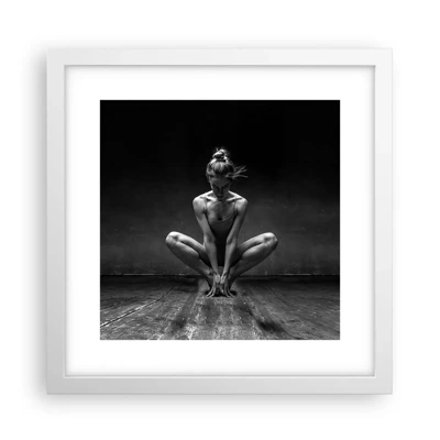 Poster in white frmae - Concentration of Dancing Energy - 30x30 cm