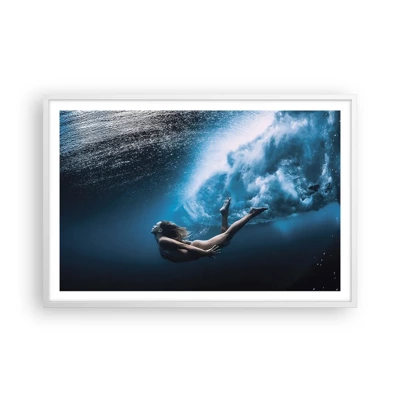 Poster in white frmae - Contemporary Syren - 91x61 cm