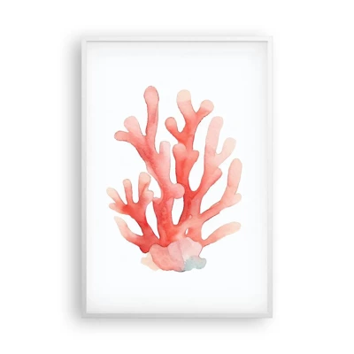 Poster in white frmae - Coral Colour Colars - 61x91 cm