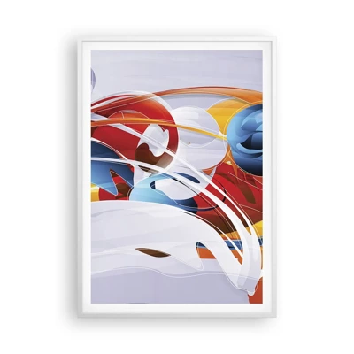 Poster in white frmae - Dance of Elements - 70x100 cm