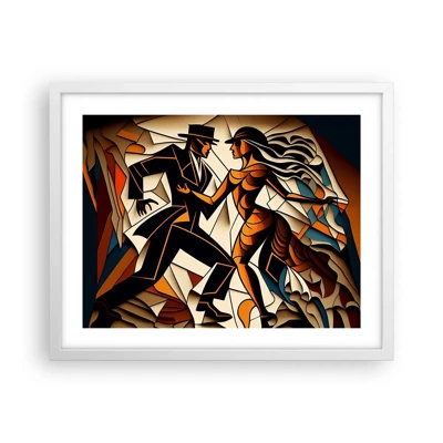 Poster in white frmae - Dance of Passion  - 50x40 cm