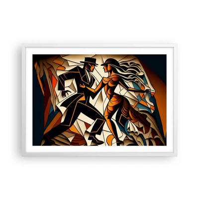 Poster in white frmae - Dance of Passion  - 70x50 cm