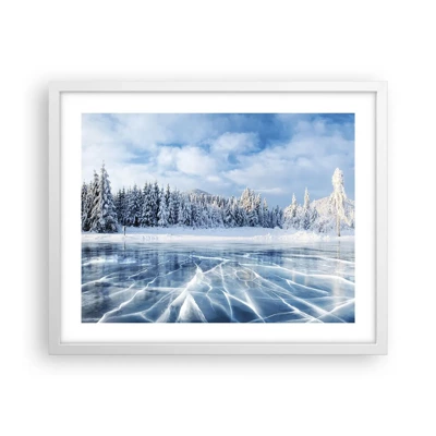 Poster in white frmae - Dazling and Crystalline View - 50x40 cm