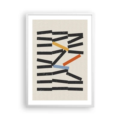 Poster in white frmae - Domino - Composition - 50x70 cm