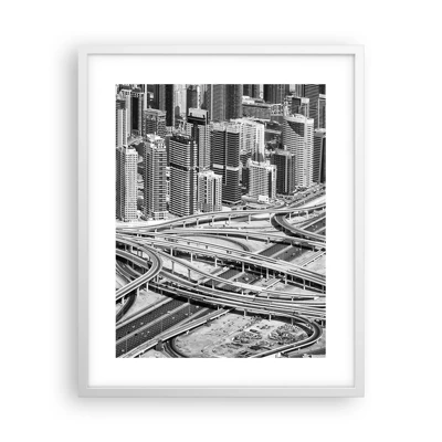 Poster in white frmae - Dubai - Impossible City - 40x50 cm