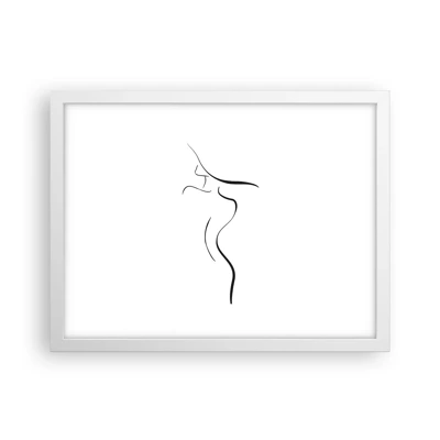 Poster in white frmae - Elusive Like a Wave - 40x30 cm