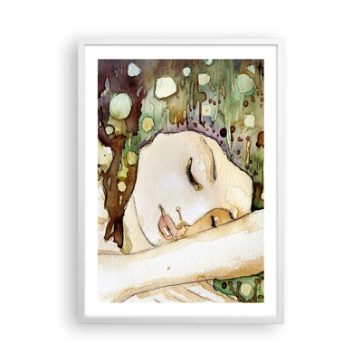 Poster in white frmae - Emerald and Violet Dream - 50x70 cm