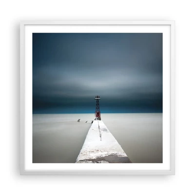 Poster in white frmae - Encounter with Infinity - 60x60 cm