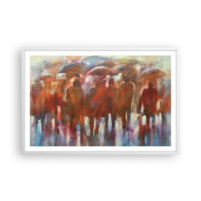 Poster in white frmae - Equal in Rain and Fog - 91x61 cm