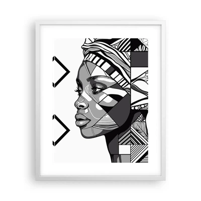 Poster in white frmae - Ethnic Portrait - 40x50 cm
