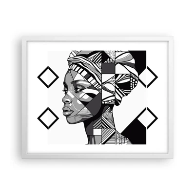 Poster in white frmae - Ethnic Portrait - 50x40 cm