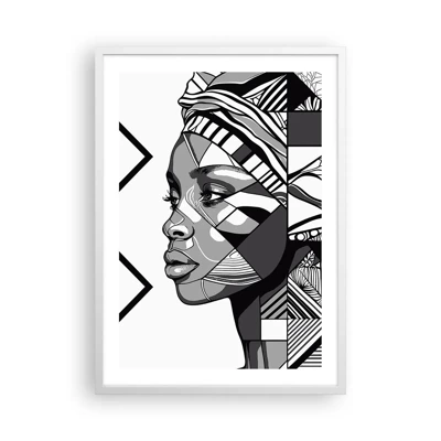Poster in white frmae - Ethnic Portrait - 50x70 cm