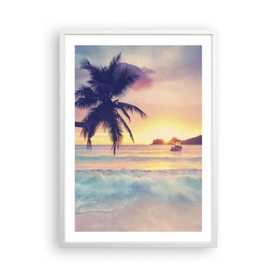 Poster in white frmae - Evening in a Bay - 50x70 cm