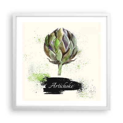 Poster in white frmae - Eviva Vegetables! - 50x50 cm