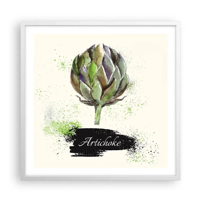 Poster in white frmae - Eviva Vegetables! - 60x60 cm