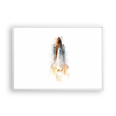 Poster in white frmae - Explorers Get Ready - 100x70 cm