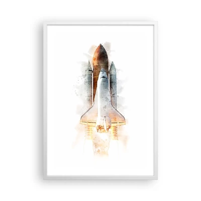 Poster in white frmae - Explorers Get Ready - 50x70 cm