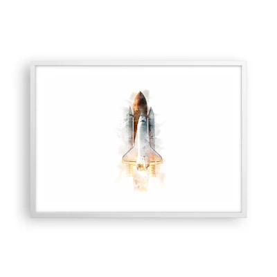 Poster in white frmae - Explorers Get Ready - 70x50 cm