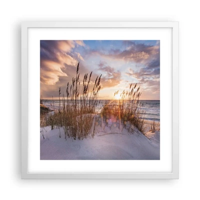 Poster in white frmae - Farewell to the Sun and Wind - 40x40 cm