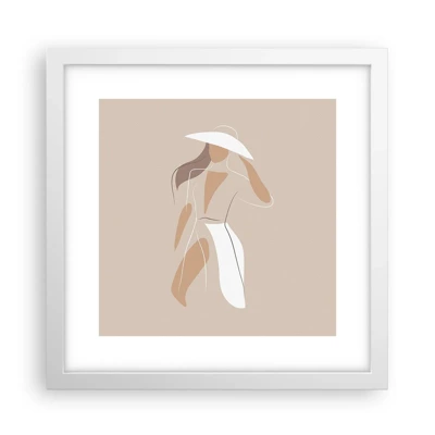Poster in white frmae - Fashion Is Fun - 30x30 cm