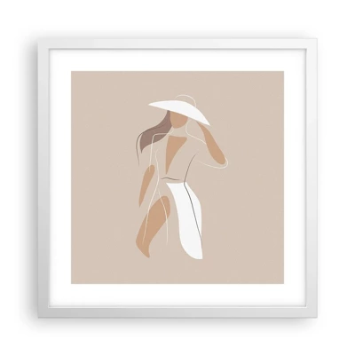 Poster in white frmae - Fashion Is Fun - 40x40 cm