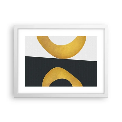 Poster in white frmae - First Of All: Gold - 40x30 cm