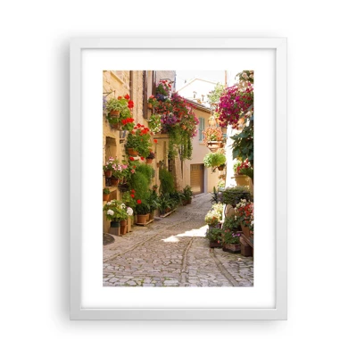 Poster in white frmae - Flood of Flowers - 30x40 cm