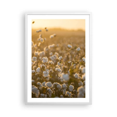 Poster in white frmae - Fluffy Field - 50x70 cm