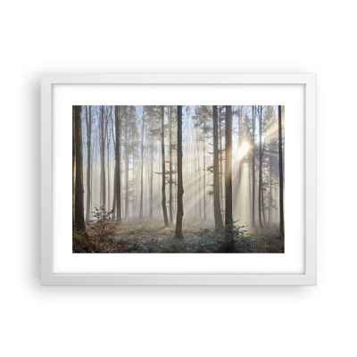 Poster in white frmae - Fog Has Woken up Too - 40x30 cm