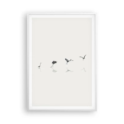 Poster in white frmae - Four Simple Steps - 70x100 cm