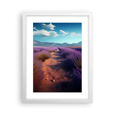 Poster in white frmae - Fragrant Fields - 30x40 cm