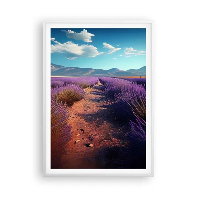 Poster in white frmae - Fragrant Fields - 70x100 cm