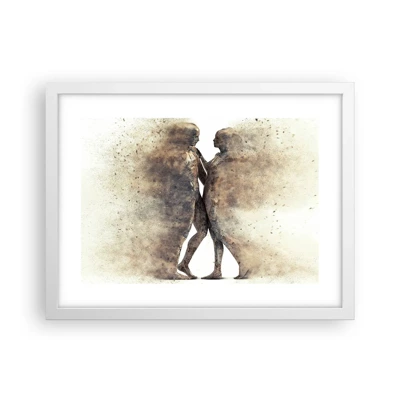 Poster in white frmae - From Dust They Rose to Love - 40x30 cm