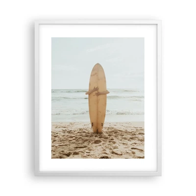 Poster in white frmae - From Love for the Waves - 40x50 cm