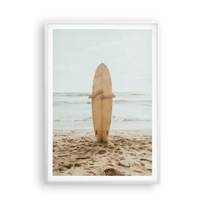 Poster in white frmae - From Love for the Waves - 70x100 cm