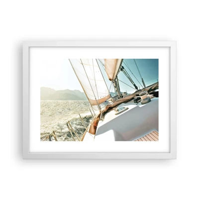 Poster in white frmae - Full Sail - 40x30 cm