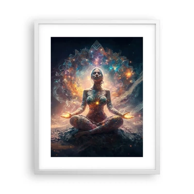 Poster in white frmae - Good Energy Flow - 40x50 cm