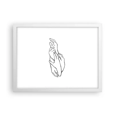 Poster in white frmae - Good Touch - 40x30 cm