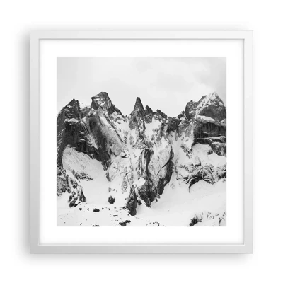 Poster in white frmae - Granite Ridge - 40x40 cm
