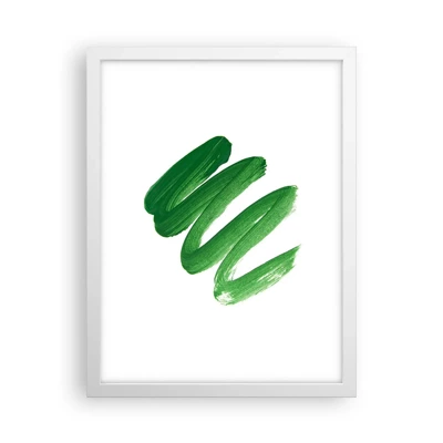 Poster in white frmae - Green Joke - 30x40 cm